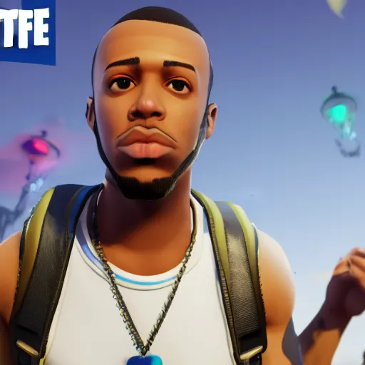 Image similar to rapper Andrew tate in Fortnite very detailed 4K quality super realistic