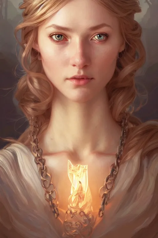 Image similar to clear portrait of a scandinavian attractive women, cottagecore!!, background hyper detailed, character concept, full body, dynamic pose, glowing lights!! intricate, elegant, highly detailed, digital painting, artstation, concept art, smooth, sharp focus, illustration, art by artgerm and greg rutkowski and alphonse mucha