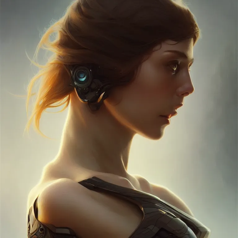 Image similar to anthromorphic goose girl portrait, sci - fi face, elegant, highly detailed, digital painting, artstation, concept art, smooth, sharp focus, illustration, art by artgerm and greg rutkowski and alphonse mucha