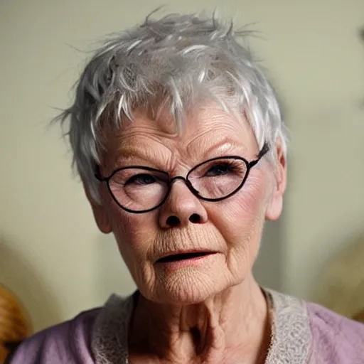 Prompt: judy dench as god
