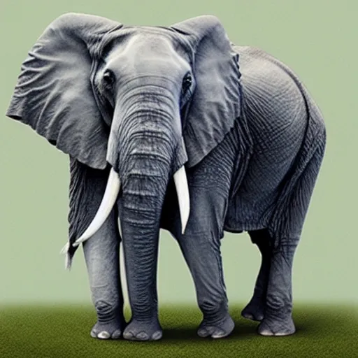 Image similar to billie eilish as an elephant