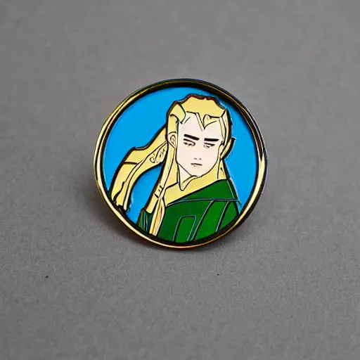 Image similar to legolas enamel pin