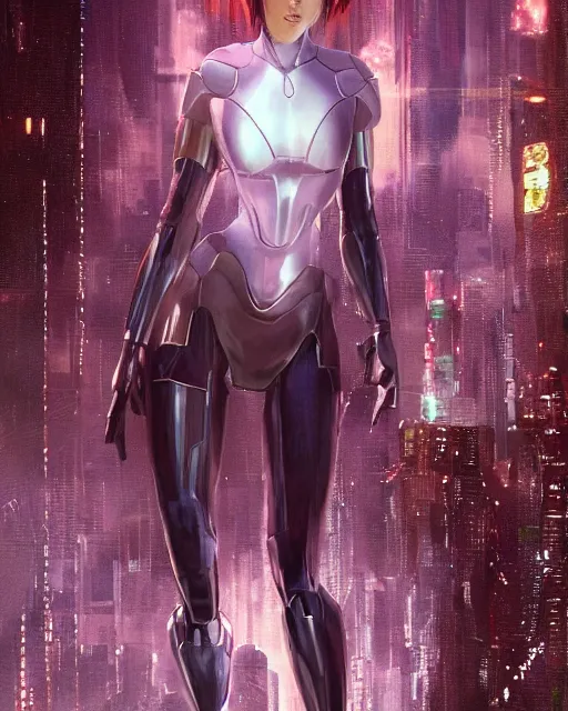 Image similar to weta disney pixar movie still portrait photo of motoko kusanagi ghost in the shell : : as cyborg woman by pixar : : by weta, wlop, ilya kuvshinov, rossdraws, artgerm, marvel, maxim cover, latex, octane render, sweaty, iridescent, bright morning, anime, liosh, mucha : :