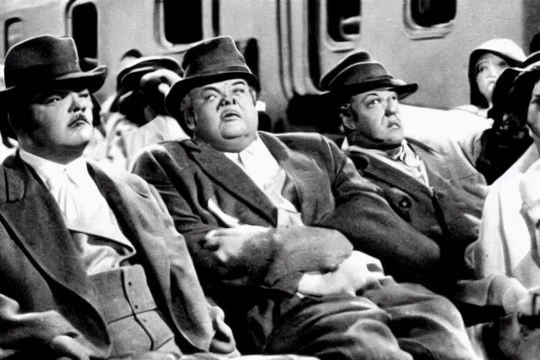 Prompt: A film still of the classic film Citizen Train by Orson Welles