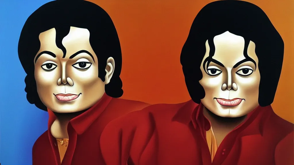 Image similar to Michael Jackson painted by Botero