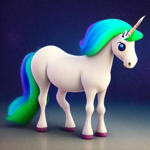 Prompt: unicorn made by Pixar, high resolution, 8k