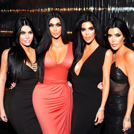 Image similar to The lost fourth Kardashian sister