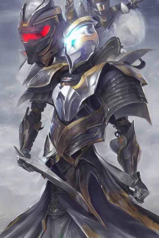 Image similar to helmet armor guardian destiny in witch queen illumination ray tracing hdr fanart arstation by sung choi robot ninja mask and eric pfeiffer and gabriel garza and casper konefal