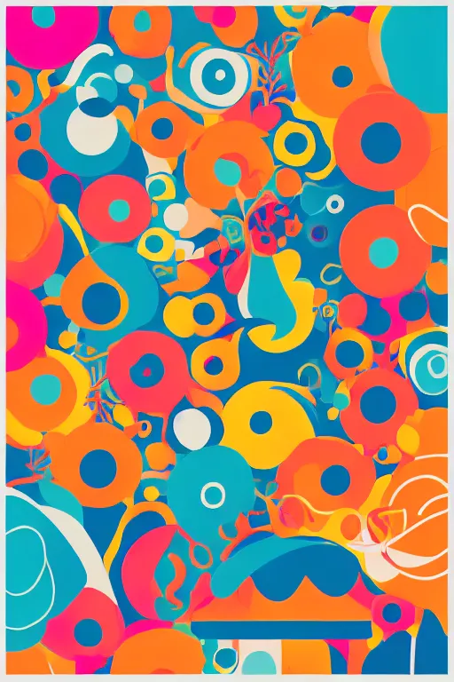 Prompt: minimalist boho style art of colorful tokio, illustration, vector art