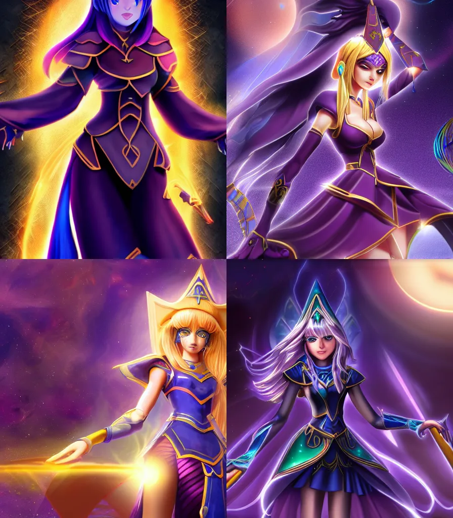 Image similar to beautiful dark magician girl, full body, mystical, ultra detailed, 4k