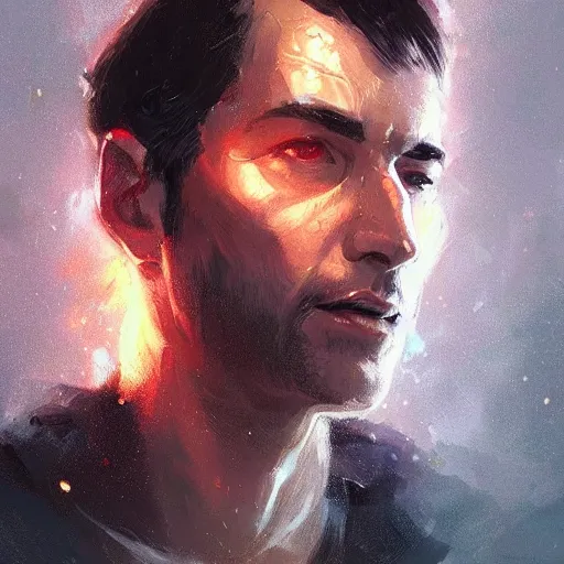 Image similar to portrait of a man by greg rutkowski, dan sylveste from revelation space book series, highly detailed portrait, scifi, digital painting, artstation, concept art, smooth, sharp foccus ilustration, artstation hq