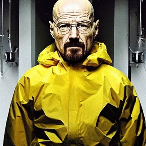 Image similar to Walter White, huge meth lab disaster