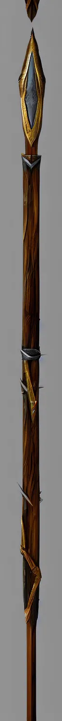 Image similar to digital paing of thick wooden spear, fantasy art, ultra - realism, artstation, wow it is beautiful, sharp focus, ultra detailed, 8 k, concept art, octan render