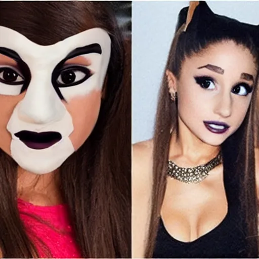 Prompt: ariana grande halloween mask