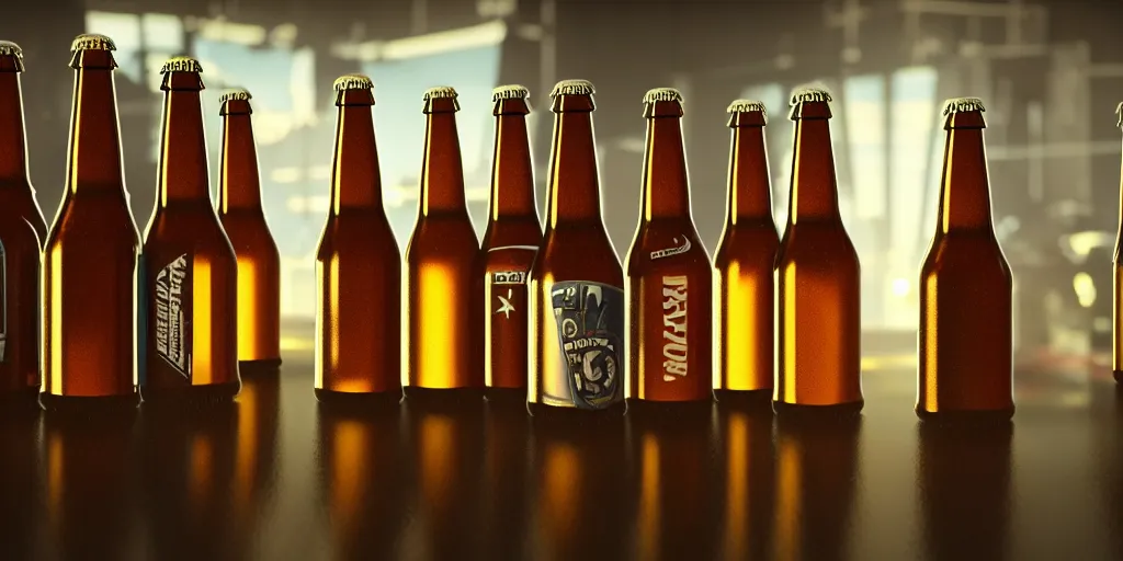 Prompt: bottles of beer, mugs of beer, diapers everywhere, dollar sign background, dim volumetric lighting, 8 k octane beautifully detailed render, post - processing, extremely hyper - detailed, intricate, epic composition, cinematic lighting, masterpiece, trending on artstation, detailed detailed detailed, masterpiece, stunning art, wonderful masterpiece, beautiful cinematic light