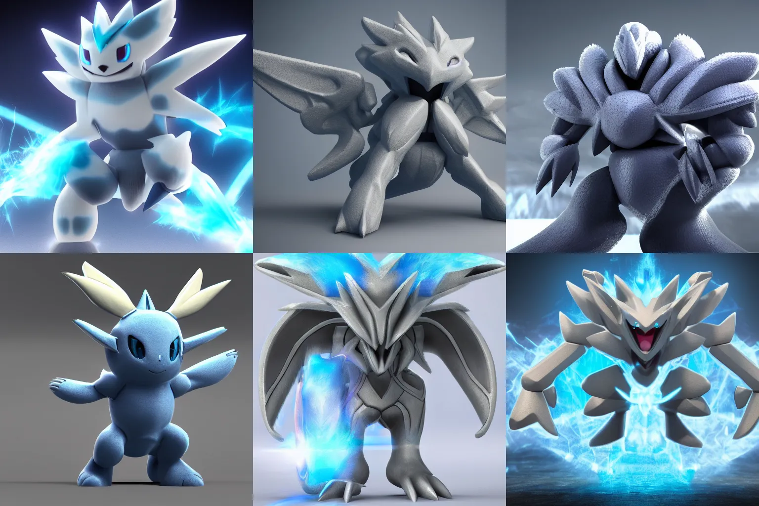 Prompt: frost iron pokemon, octane render, detailed