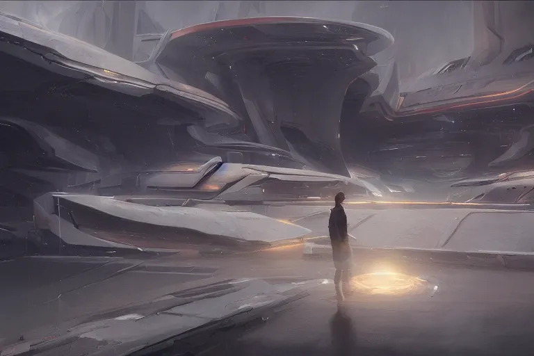 Image similar to Brutalist Shiro, amazing cinematic concept painting, by Jessica Rossier