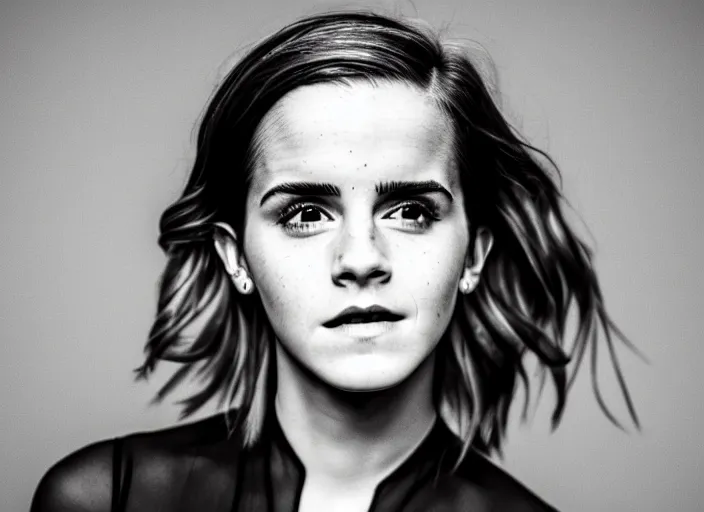 Image similar to photo still of emma watson being emma watson doing emma watson things, you bunch of weirdos, 8 k, 8 5 mm f 1. 8, studio lighting, rim light, right side key light