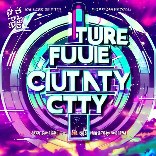Image similar to future funk space city -768