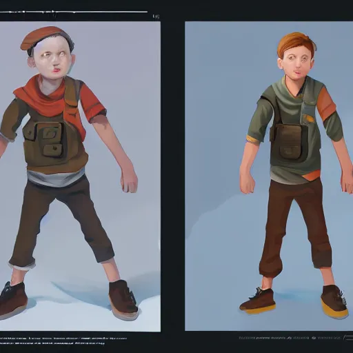 Image similar to Young Boy who was able+artstation+concept art