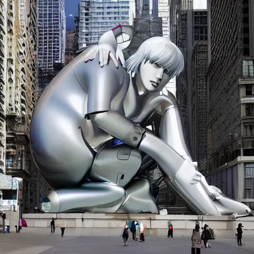 Prompt: ghost in the shell ; jeff koons