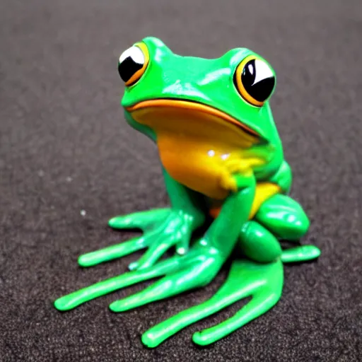 Prompt: frog with a human body