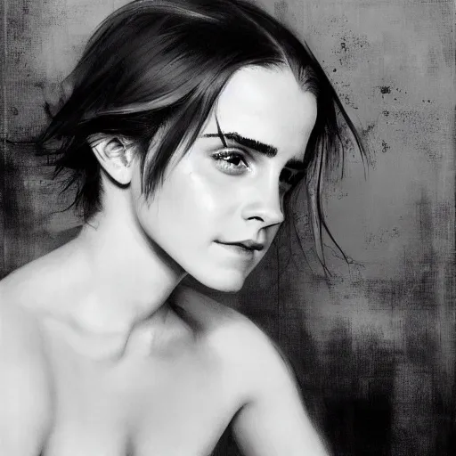 Prompt: emma watson by ruan jia