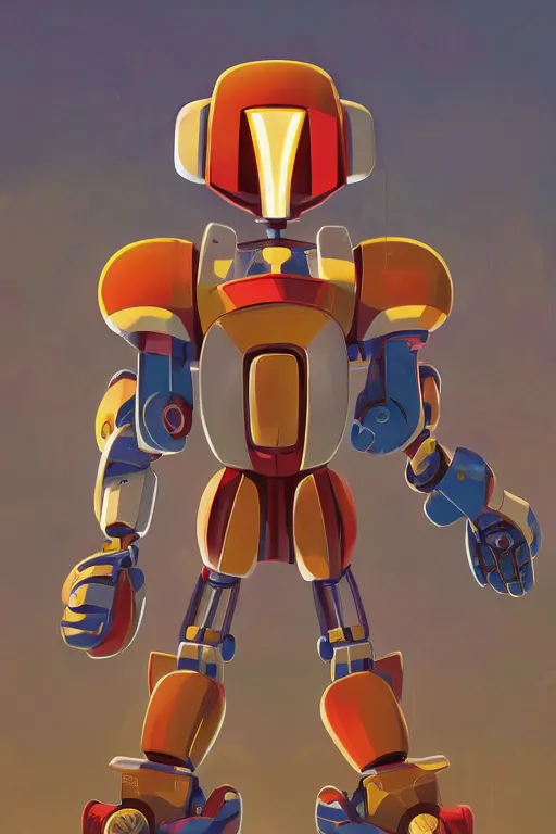 Image similar to metabots medabots medarotto medarot robot minimalist comics, behance hd by jesper ejsing, by rhads, makoto shinkai and lois van baarle, ilya kuvshinov, rossdraws global illumination ray tracing hdr radiating a glowing aura