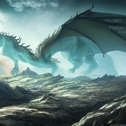 Prompt: dragon on an ancient planet surface, concept art, digital art, 16k resolution. cinematic portrayal, hyper-detail, fine art, super clean and sharp, 35mm wide angle shot.