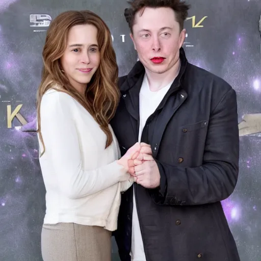 Prompt: hermione granger and young elon musk caught on photo 4k