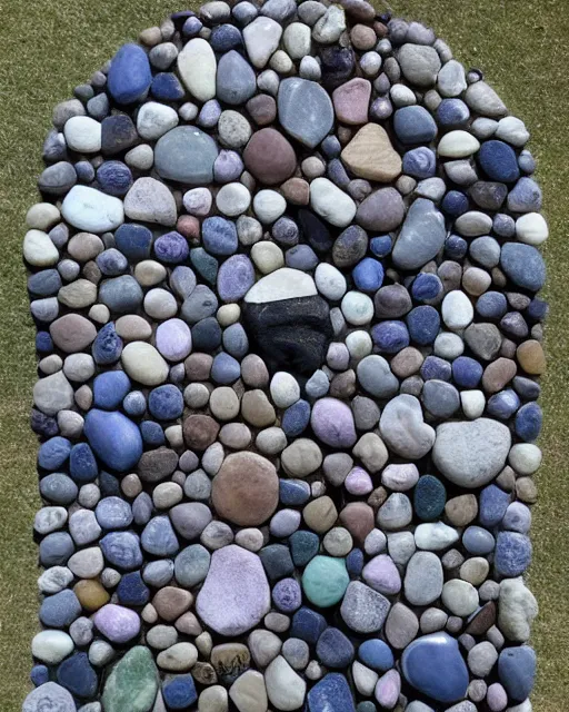 Image similar to joe biden made of stones