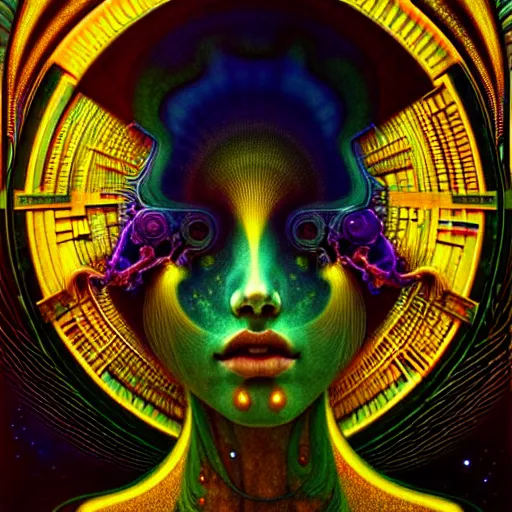 Image similar to extremely psychedelic beautiful brutalist organism infected by night. intricate, elegant, highly detailed, extremely lifelike photorealistic digital painting, artstation. steichen, gaston bussiere, tom bagshaw, brutalist cyberpunk alphonse mucha. elegant minimalism. anatomically correct. sharp focus. gold with white accents. surreal lush cosmic hallucination