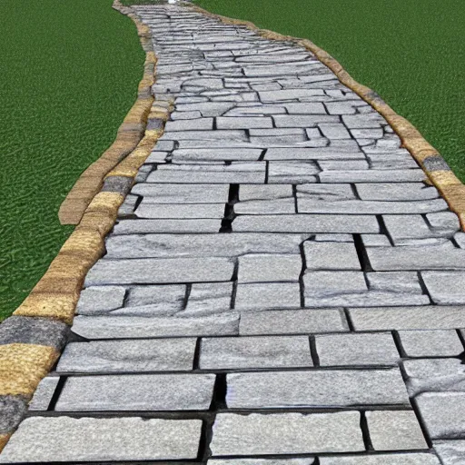 Image similar to uv normal map of stone pathway