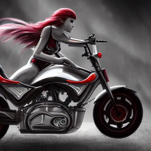 Prompt: a futuristic motorbike, high detail, cinematic light