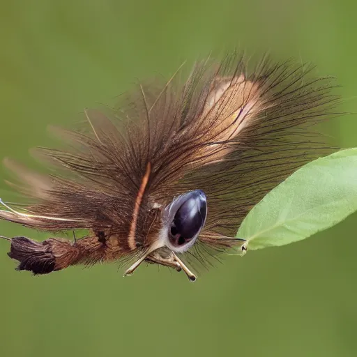 Prompt: a wesp flying onto basil