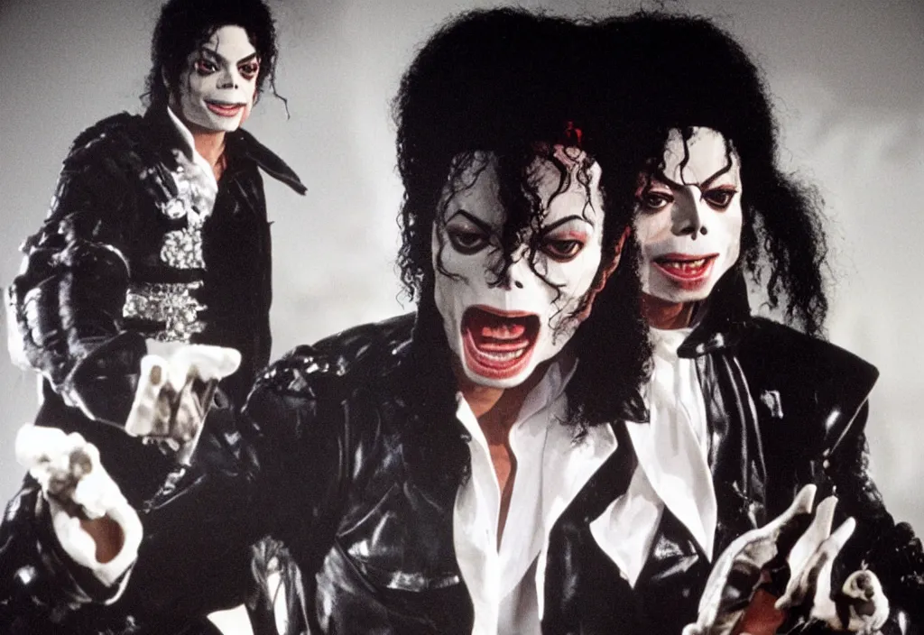 Image similar to michael jackson as a terror from beyond the veil