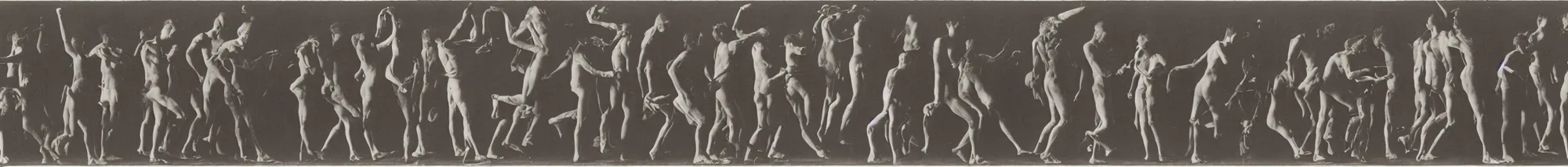 Image similar to Eadweard Muybridge photographs of monsters