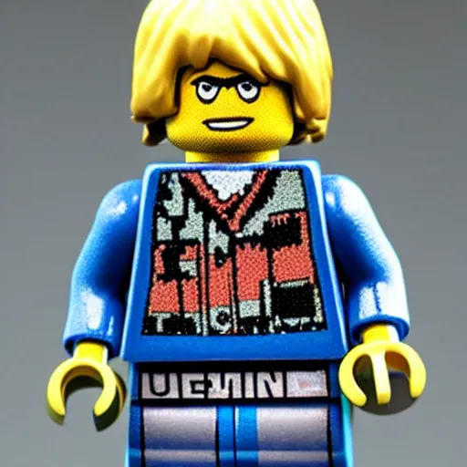 Image similar to Kurt cobain lego figure