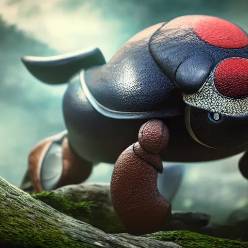 Image similar to photography of a realistic kabuto animal, ultra detailed, 8 k, cinematic lighting, natural background, trending on artstation, pokemon