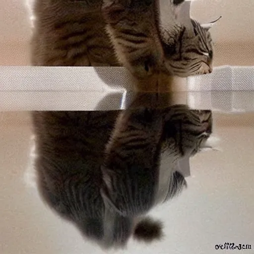 Image similar to cats as liquid