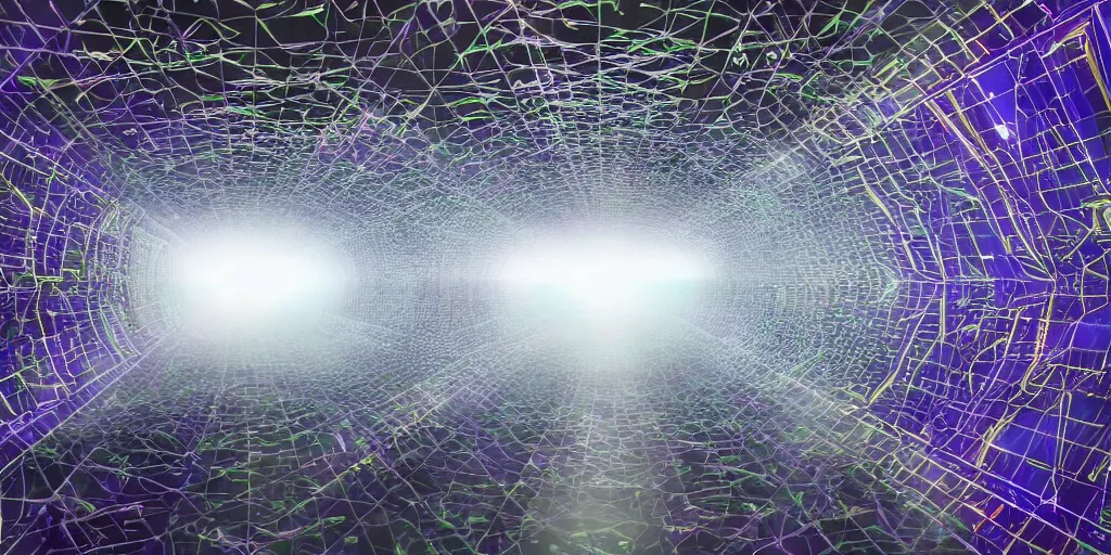Image similar to Leyline supercomputer in the astral plane right above sweden