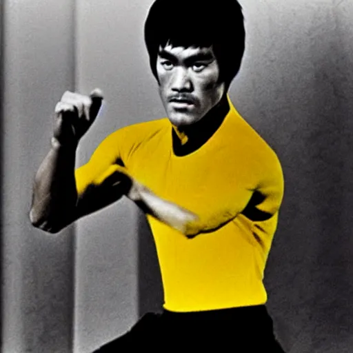 Prompt: bruce lee using iphone in 2 0 2 2