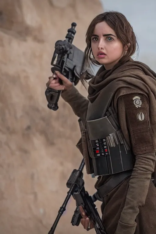 Prompt: Ana de Armas in Rogue One: A Star Wars Story (2016)