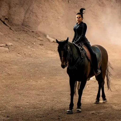 Image similar to still of demi lovato in westworld tv series