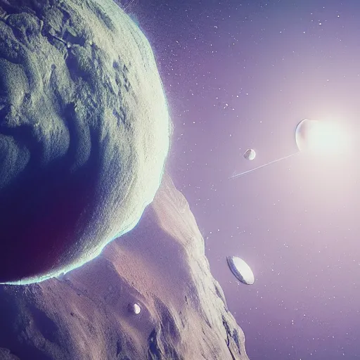 Prompt: BADASS FILTERS AND EFFECTS EFFECTS, FEATURED ON CG SOCIETY, CGI, HYPER REALISTIC VFX SIMULATION of TWO PLANETS ON A COLLISION COURSE, DUST DEBRIS, CAPTURED BY NASA, INCREDIBLY HIGHLY INTRICATELY DETAILED 3D OCTANE RENDER