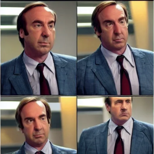 Image similar to saul goodman is an angel and he's visiting hell