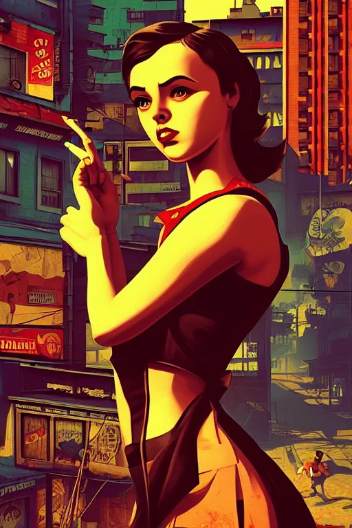 Image similar to slum neighbourhood. pop art, pixel, bioshock art style, gta chinatown art style, dynamic proportional, dynamic composition, sharp focus, intricate, without, elegant, aesthetic, warm colour, art by artgerm and richard hamilton and mimmo rottela