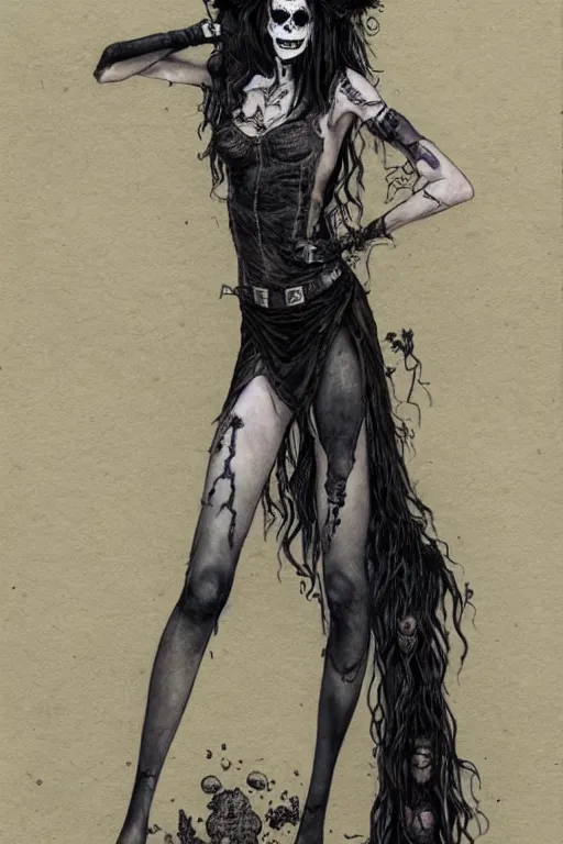 Image similar to full body portrait of anya taylor joy as death from sandman, by jean baptiste monge