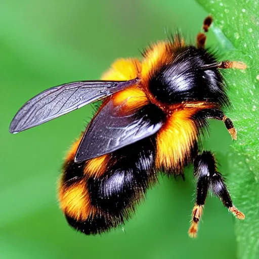 Prompt: a beautiful hybrid camel bumblebee