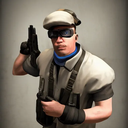 Prompt: Team Fortress medic in Call of Duty black ops, highly detailed, high quality, HD, 4k, 8k, Canon 300mm, professional photographer, 40mp, lifelike, top-rated, award winning, realistic, sharp, no blur, edited, corrected, trending